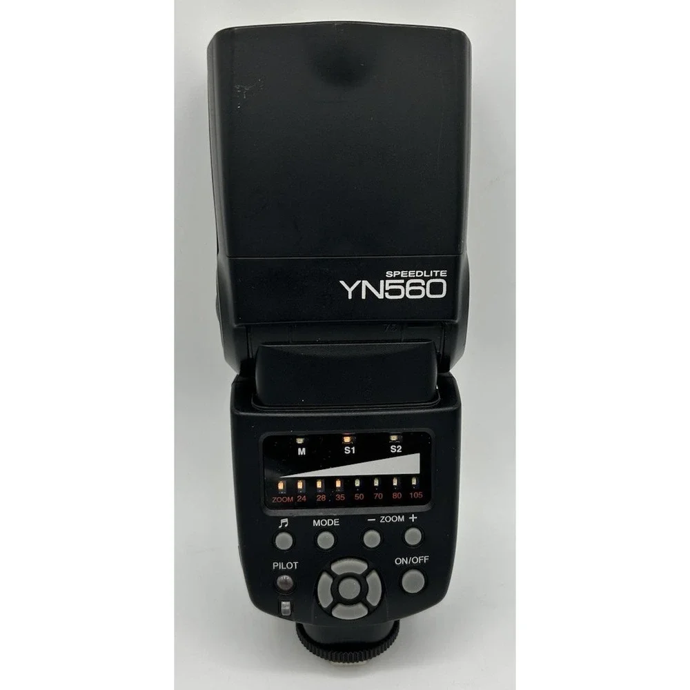 Yongnuo Speedlite YN560 Mount Camera Flack Black Tested Works